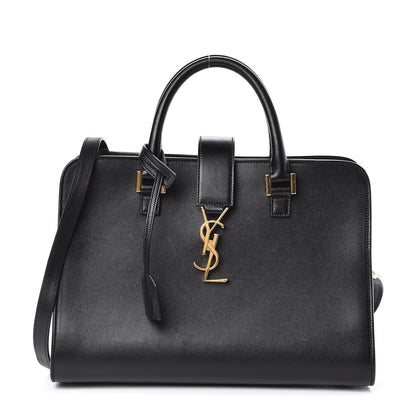Saint Laurent Calfskin Small Monogram Cabas Black 1 of 10