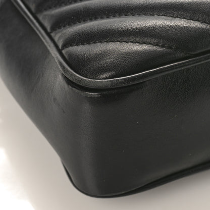 Saint Laurent Calfskin Matelasse Monogram Monochrome Lou Camera Bag Black 7 of 11