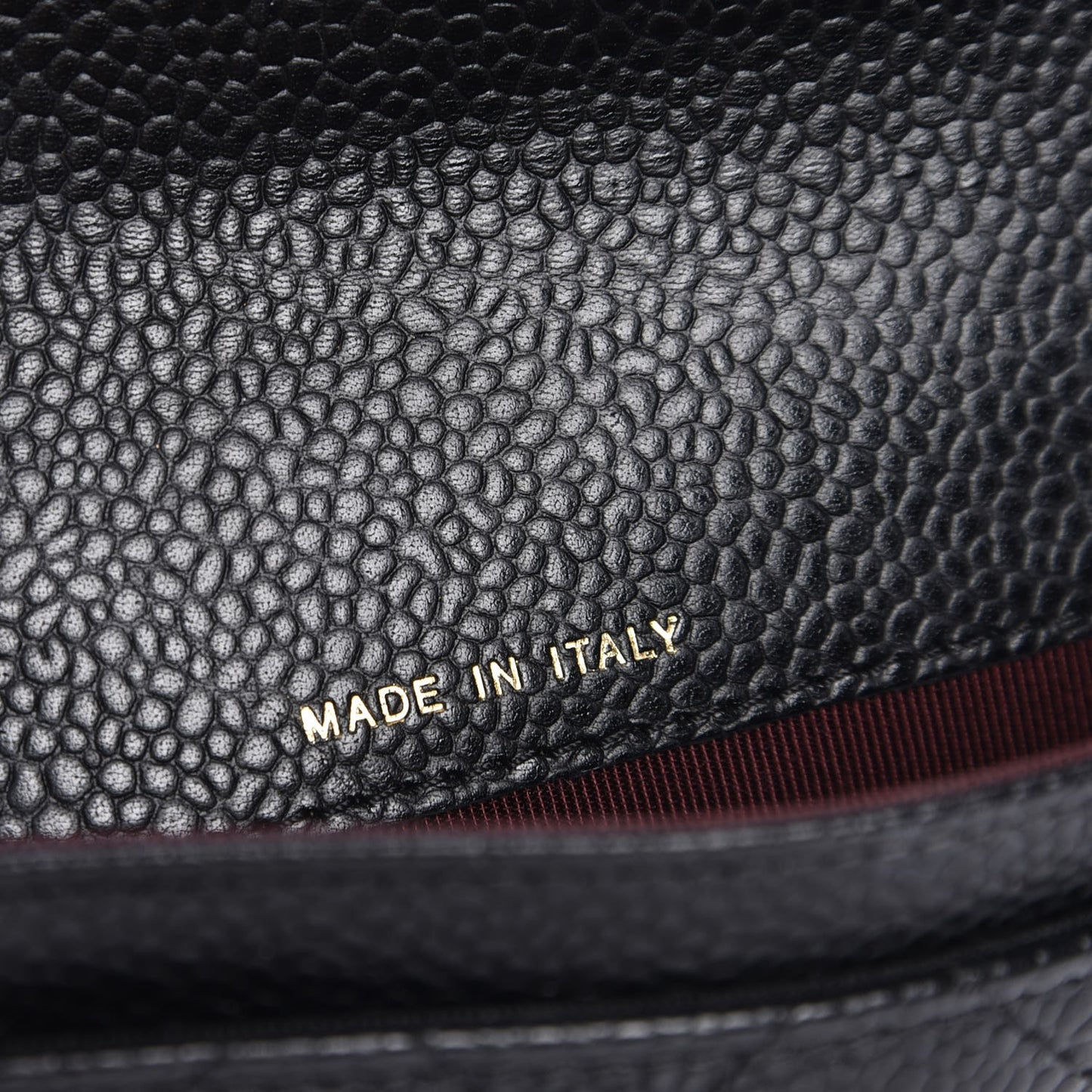 Caviar Quilted Flap Card Holder Black