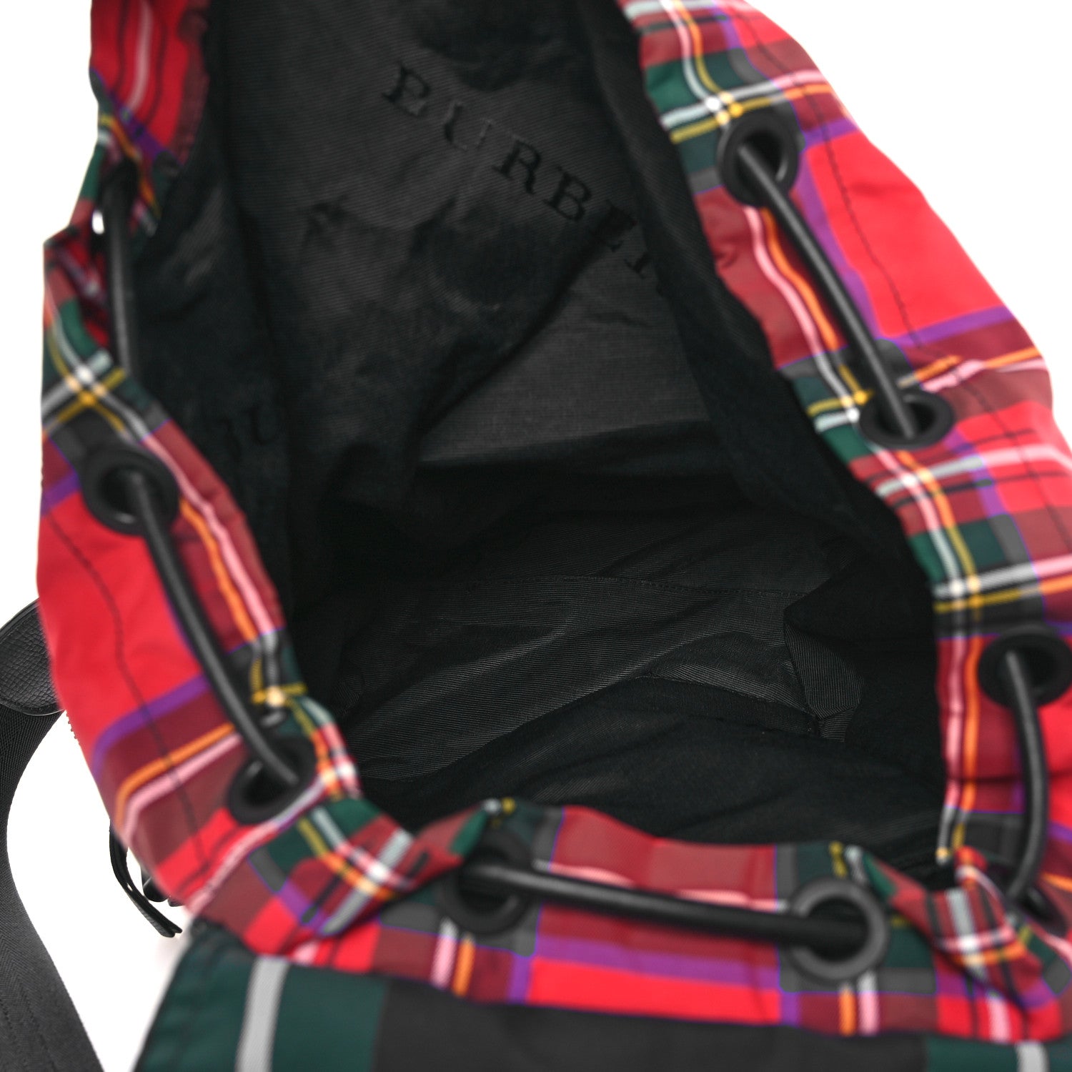 Burberry Nylon Tartan Large Rucksack Backpack 5 of 17