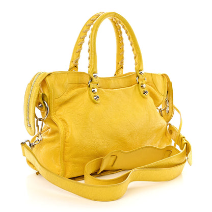 Balenciaga Agneau Classic Silver Hardware City S Jaune Soleil 3 of 19