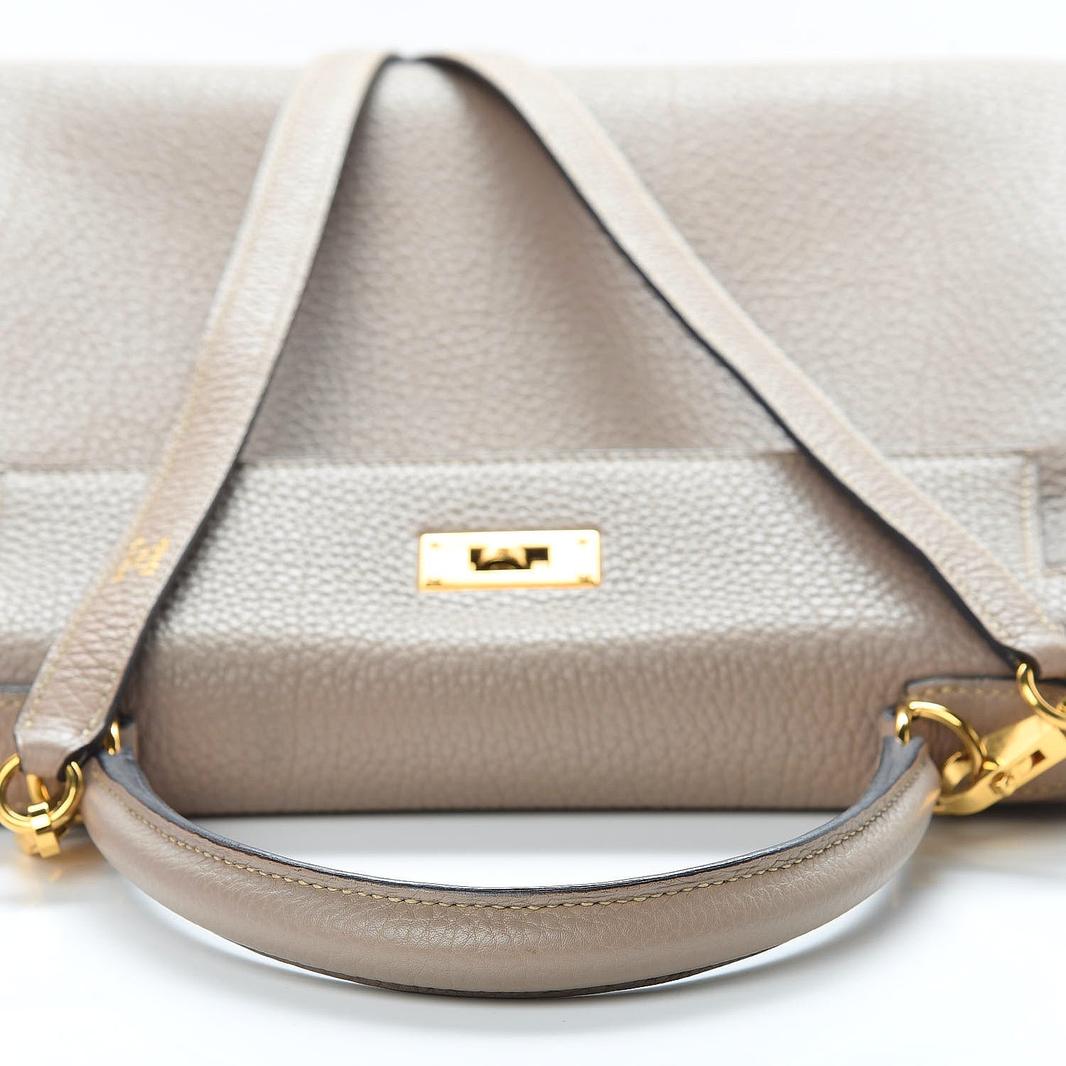 Hermes Togo Kelly Retourne 28 Gris Tourterelle 18 of 19