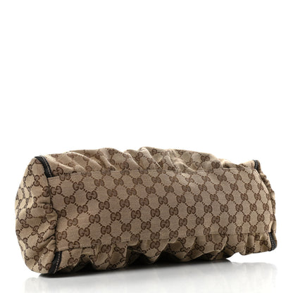 Gucci Monogram Large D Gold Hobo Dark Brown 4 of 9