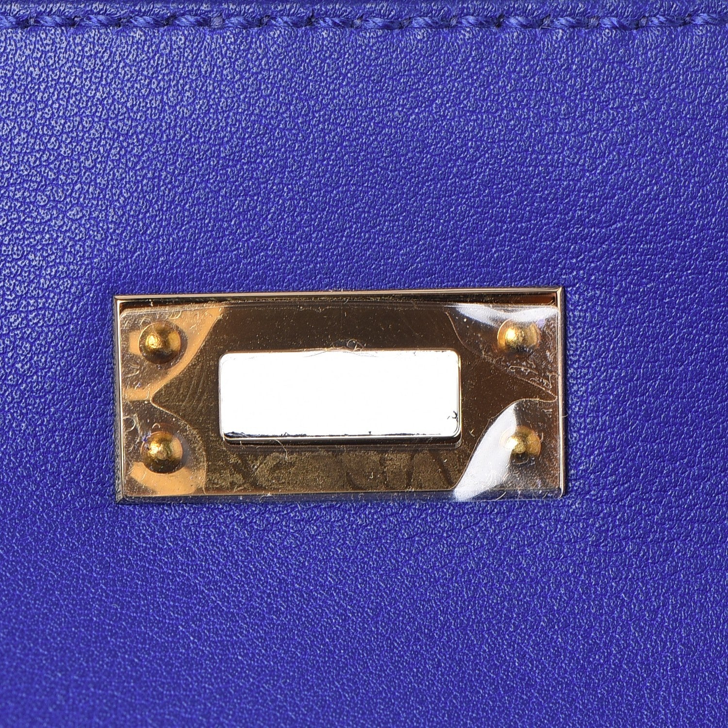 Hermes Swift Kelly Pochette Clutch Bleu Electrique 11 of 26