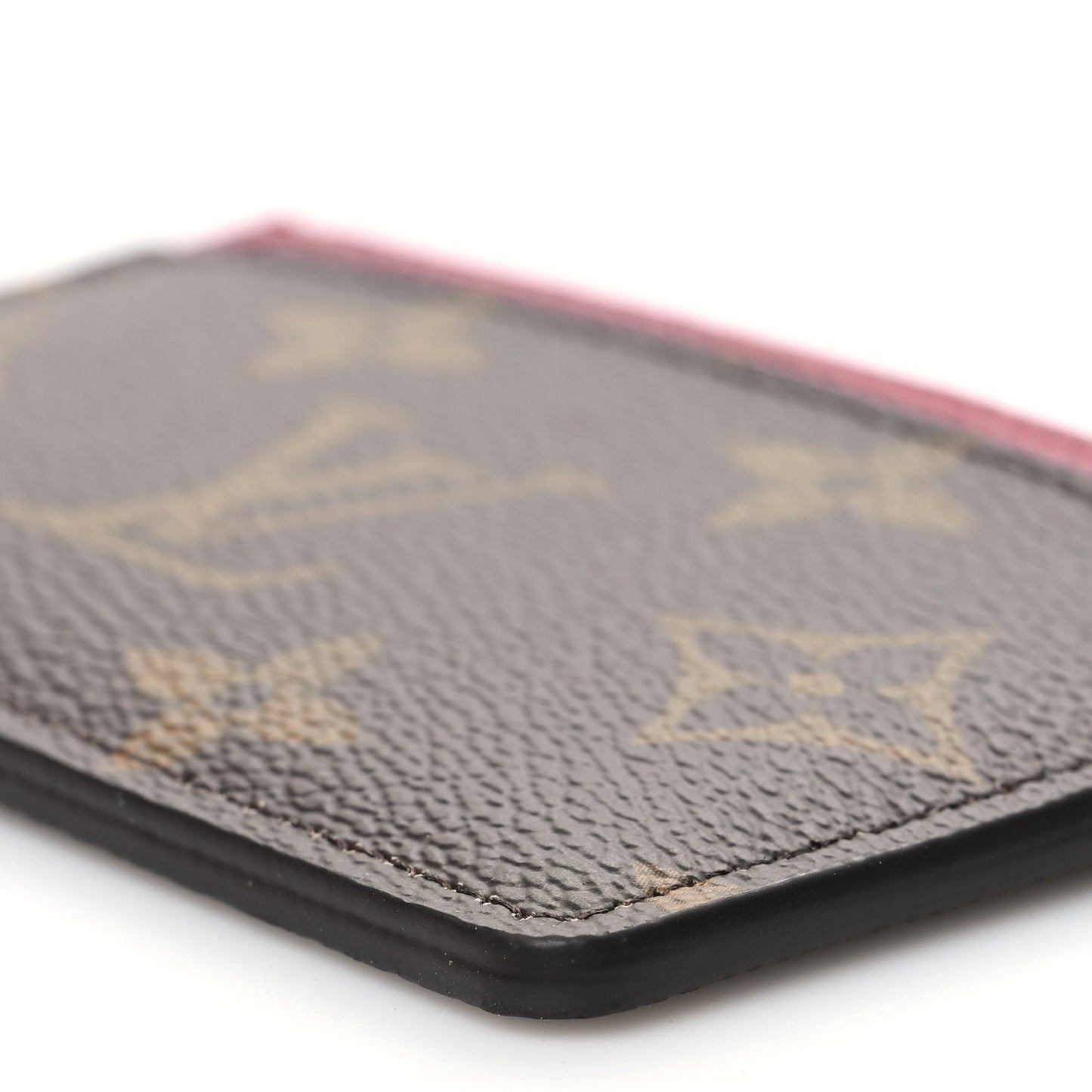 Monogram Card Holder Fuchsia