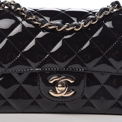 Chanel Patent Calfskin Quilted Mini Rectangular Flap Black 8 of 11
