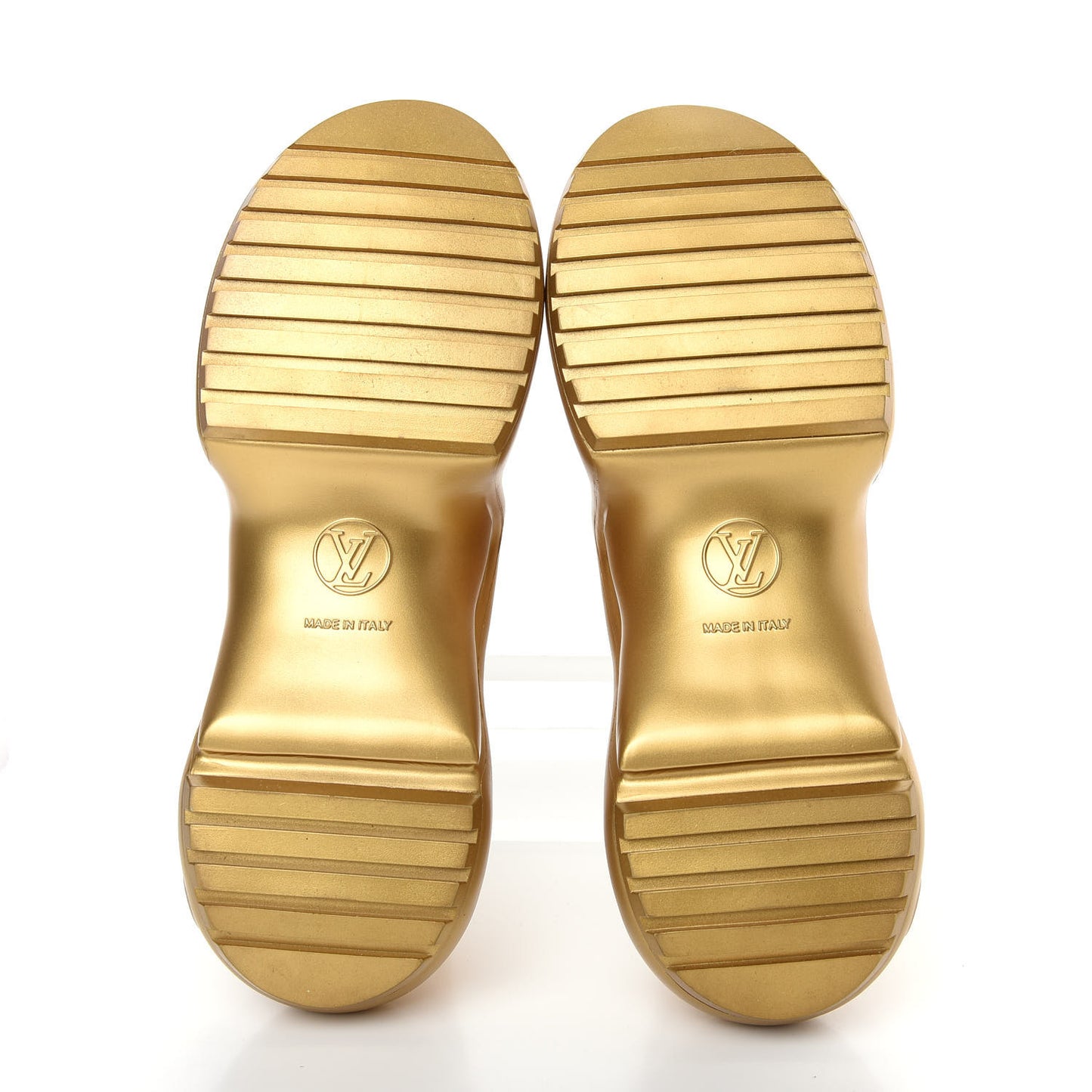 Metallic Calfskin Technical Nylon LV Archlight Sneakers 38 White Gold