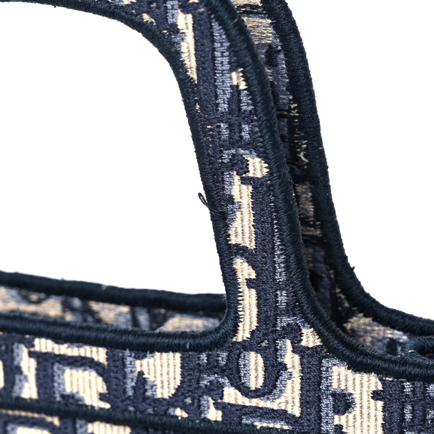 Christian Dior Oblique Mini Book Tote Blue Multicolor 12 of 13