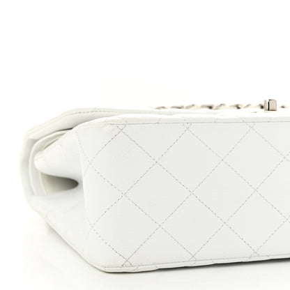 Chanel Caviar Quilted Jumbo Double Flap White 9 of 11