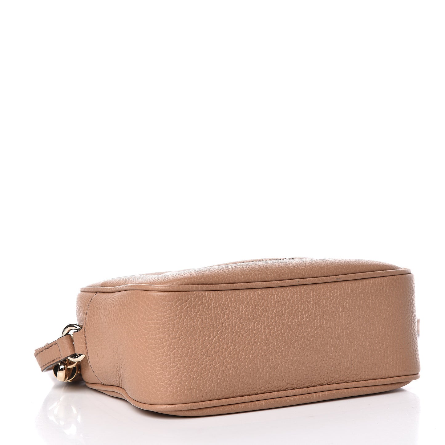 Pebbled Calfskin Small Soho Disco Bag Camelia