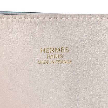 Hermes Veau Sikkim Double Sens 30 Reversible Tote Colvert Gris Perle Lagon 10 of 10