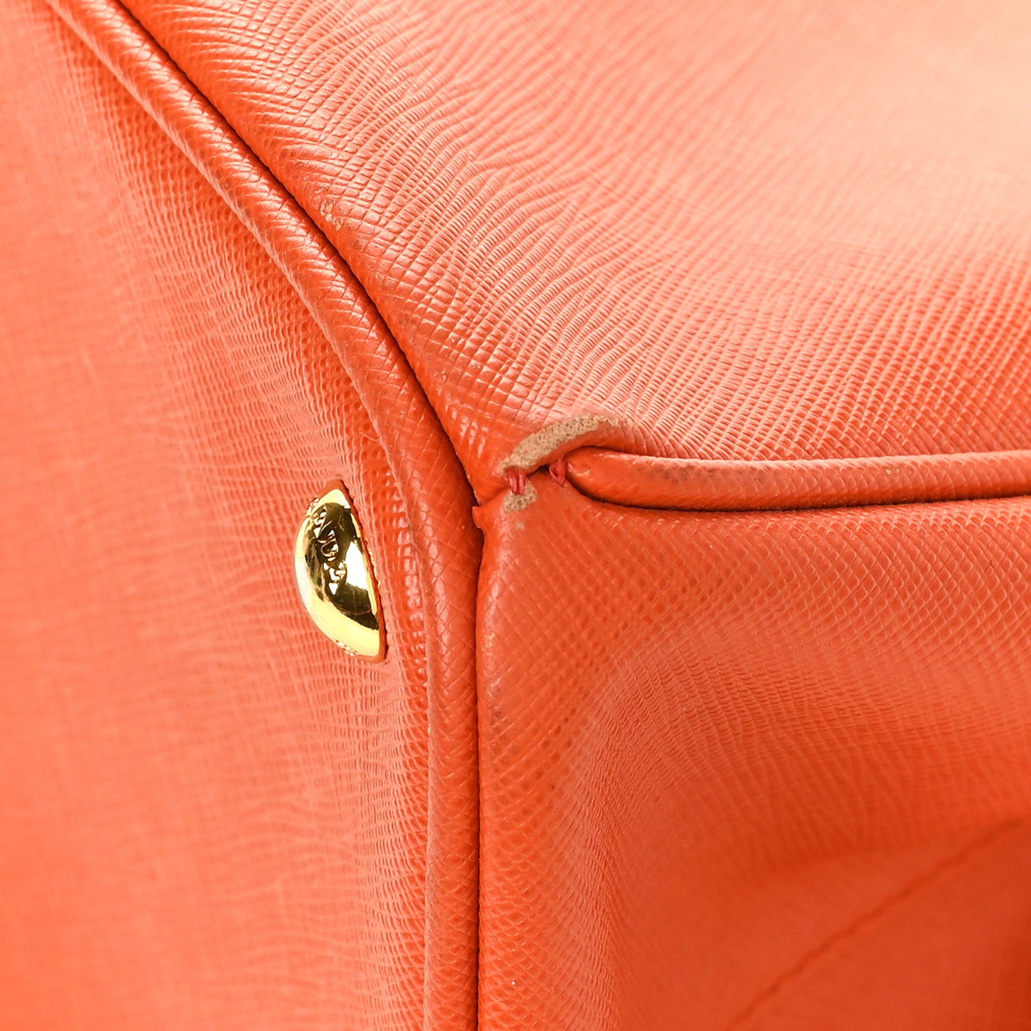 Saffiano Lux Large Tote Papaya