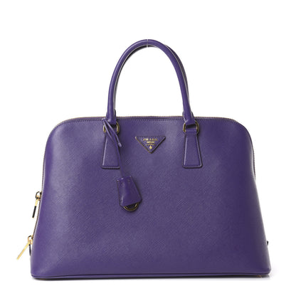 Prada Saffiano Lux Large Promenade Tote Viola 1 of 8