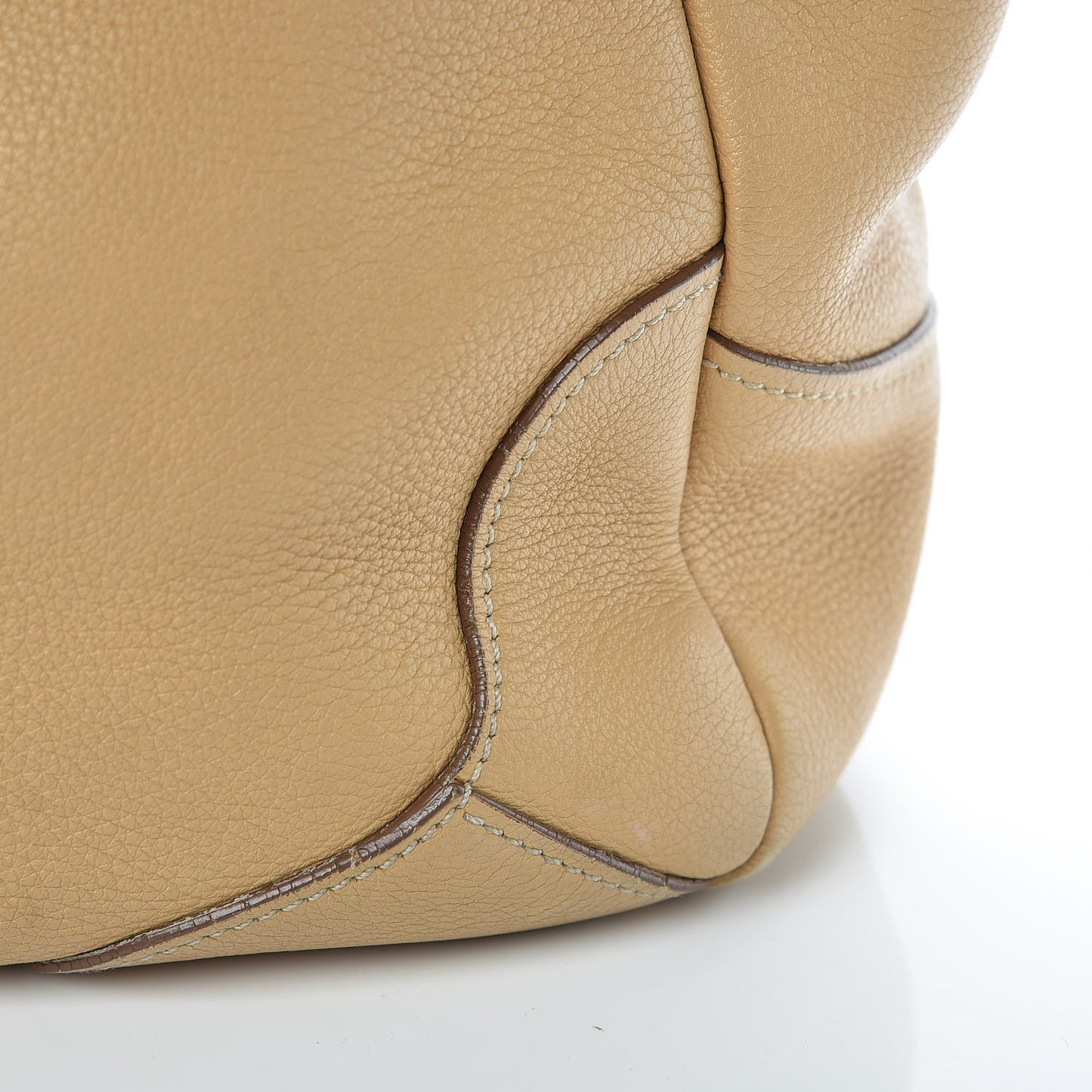 Vitello Daino Side Pocket Hobo Sabbia