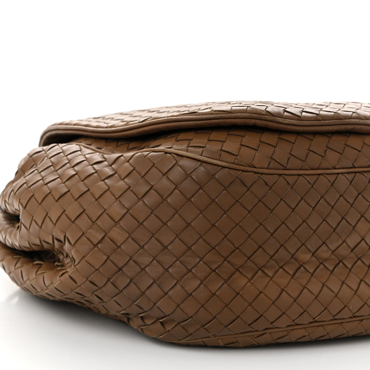 Nappa Intrecciato Messenger Bag Light Brown