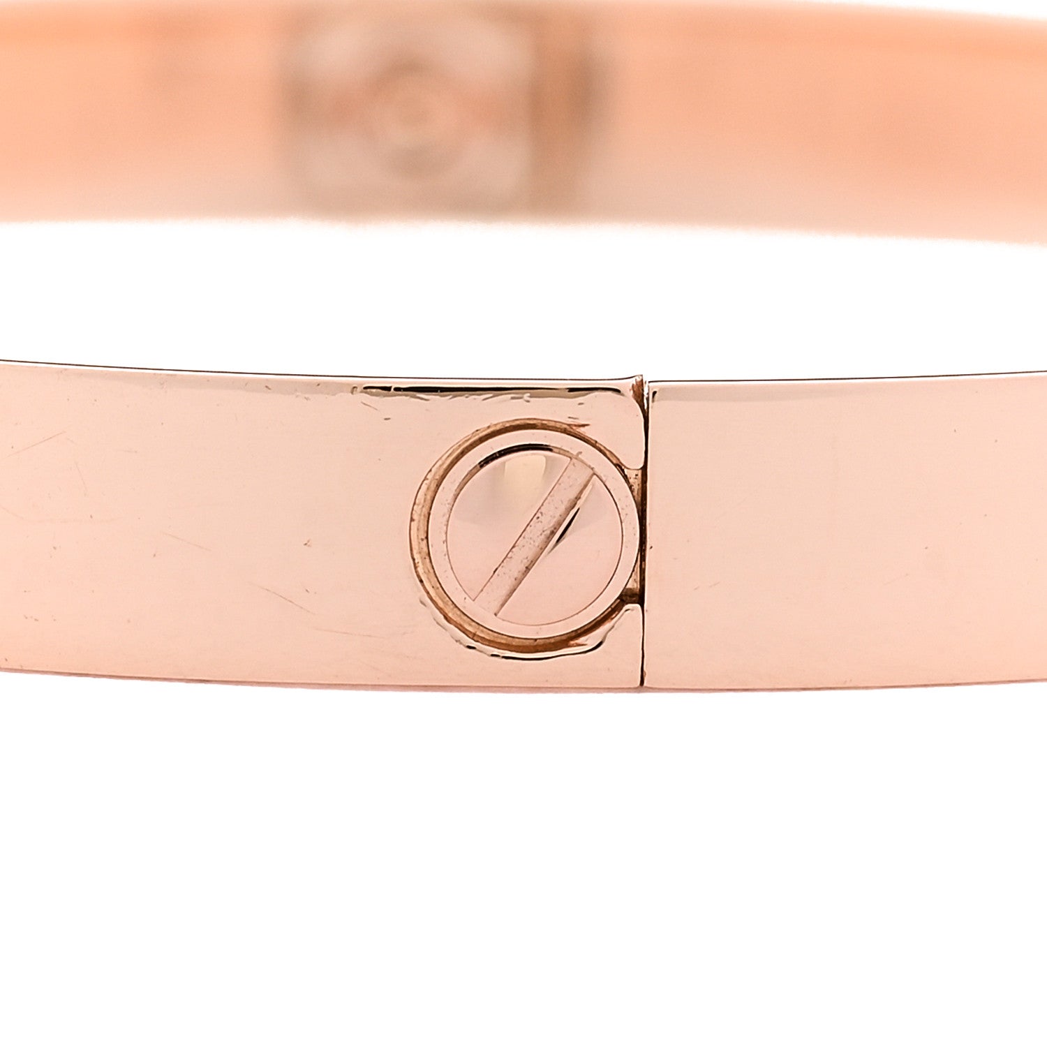 Cartier 18K Pink Gold 4 Diamond LOVE Bracelet 18 3 of 8