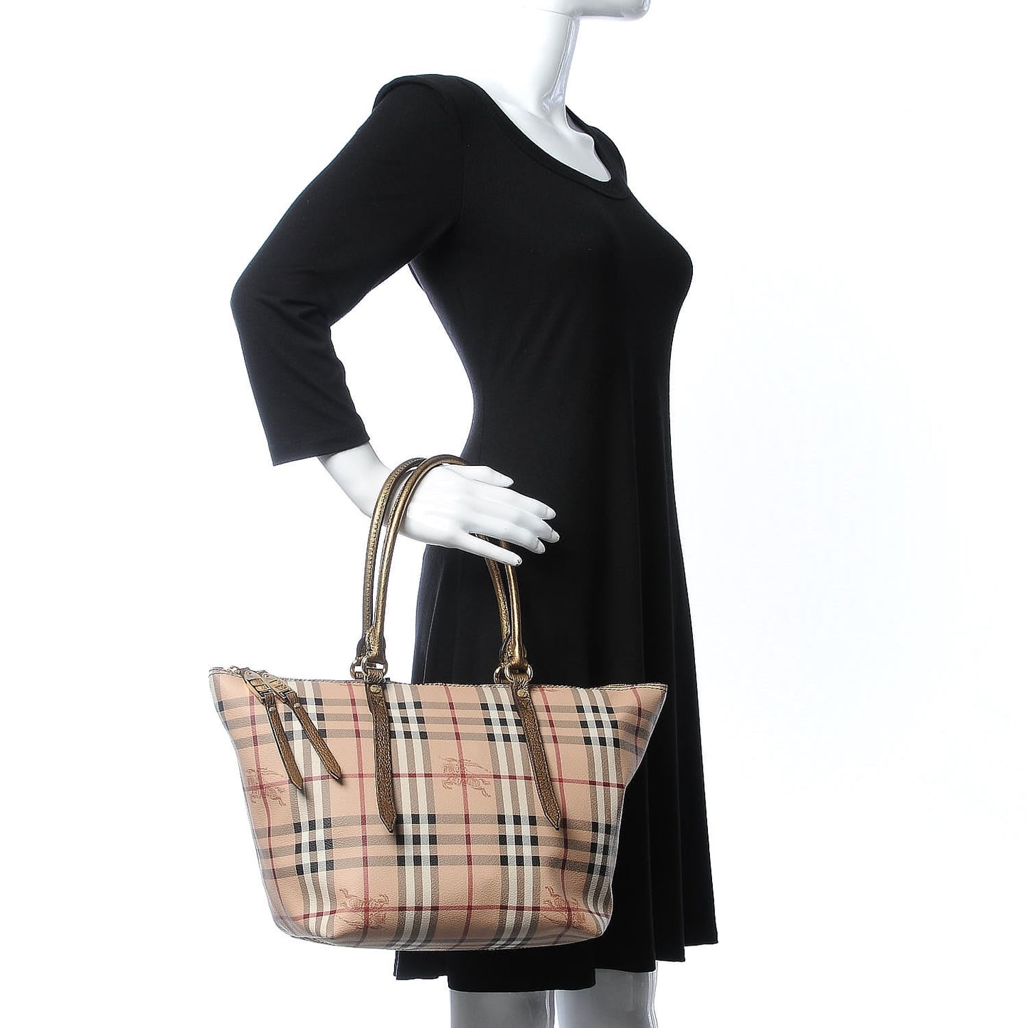 Haymarket Check Small Salisbury Tote Gold