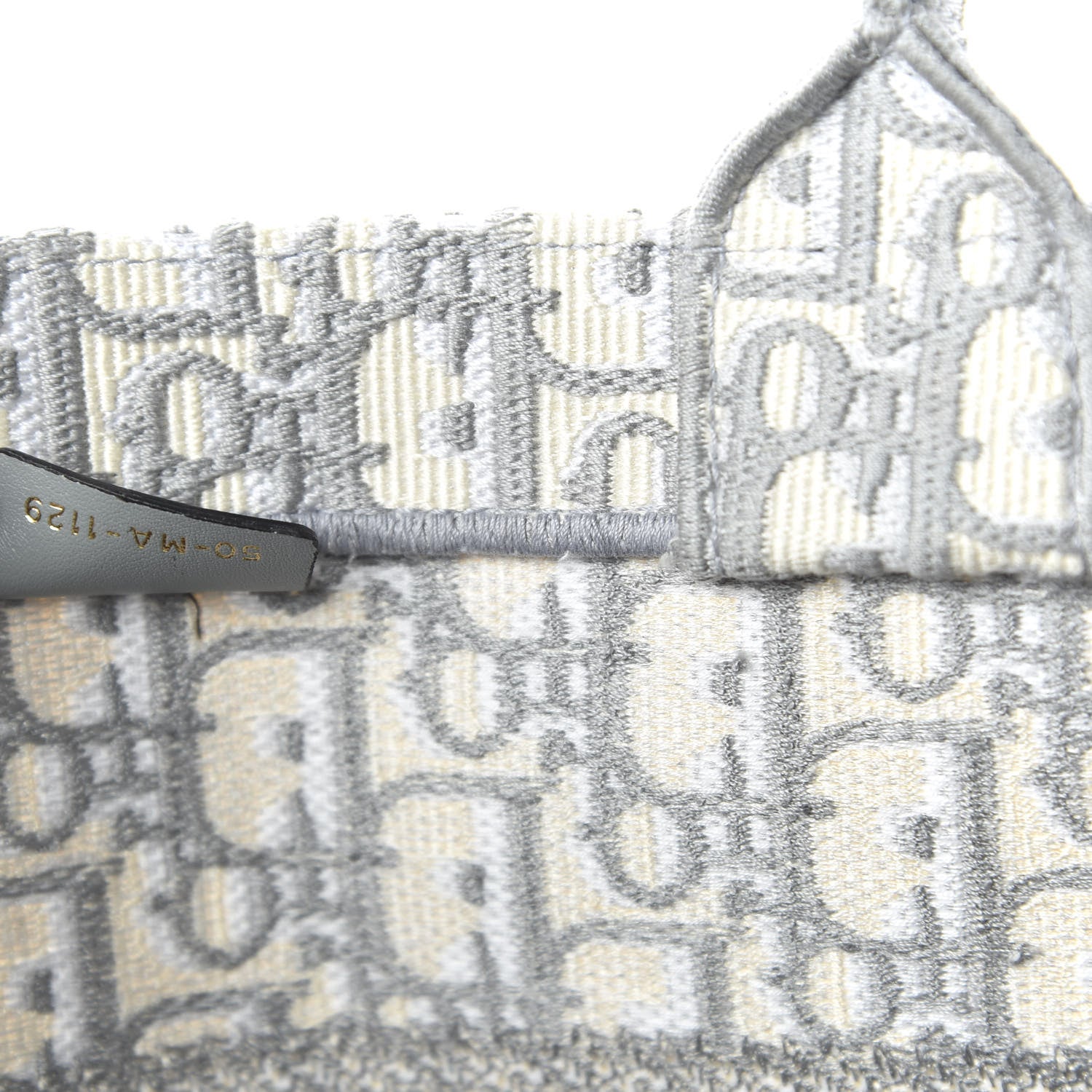 Christian Dior Oblique Medium Book Tote Grey 9 of 10