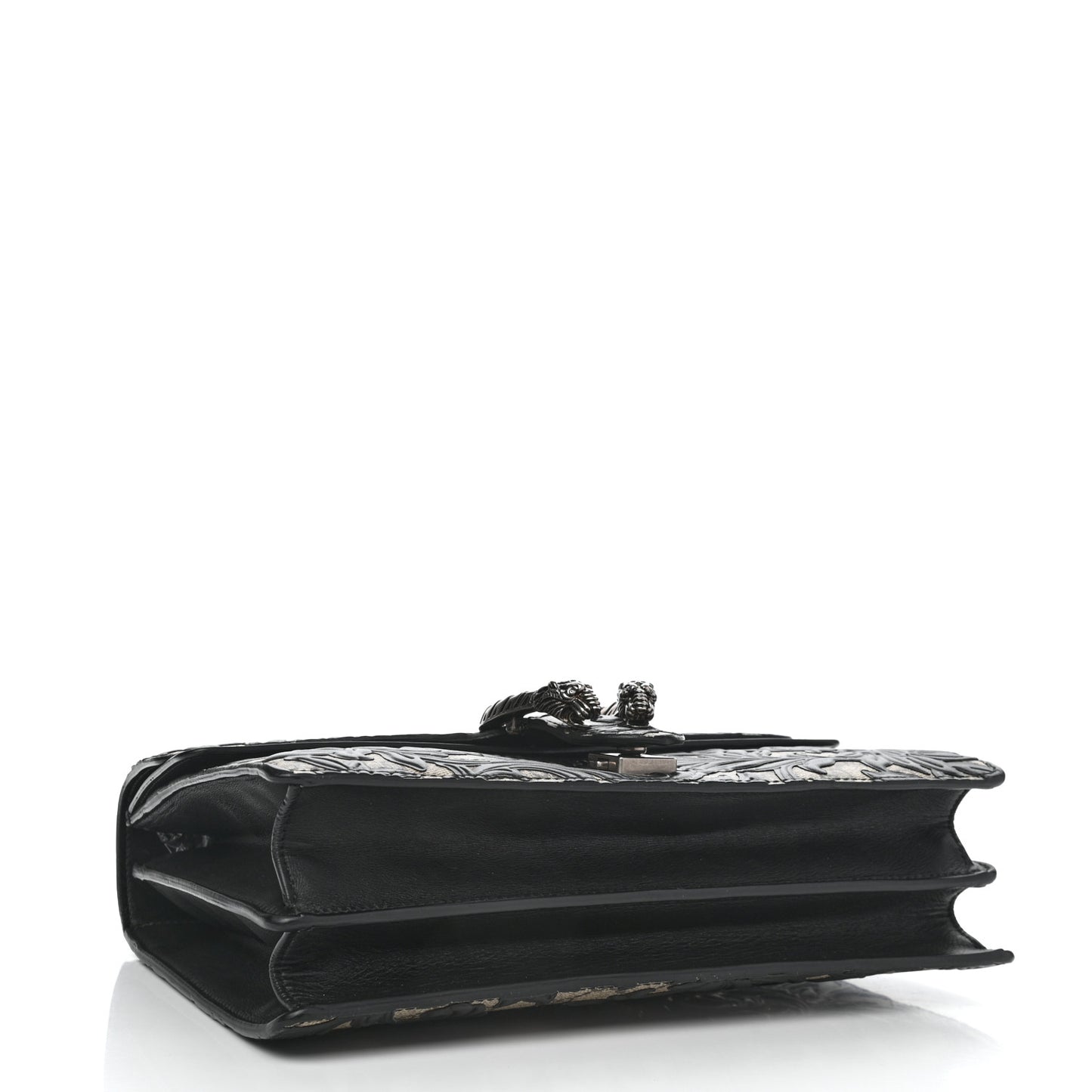 GG Supreme Monogram Arabesque Medium Dionysus Shoulder Bag Black