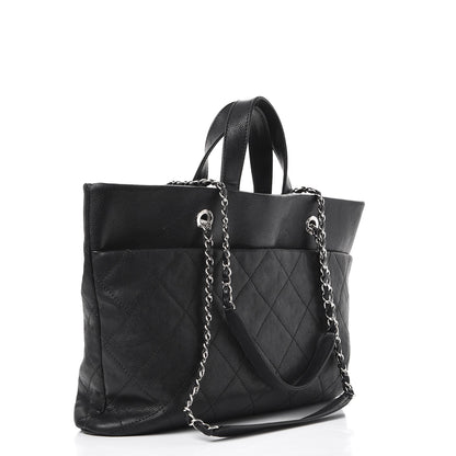 Chanel Caviar Quilted Large CC Tote Black 3 of 15