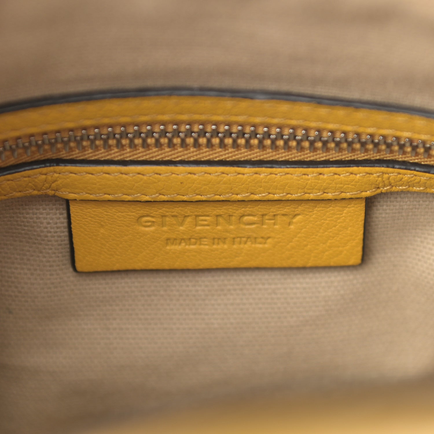 Givenchy Sugar Goatskin Mini Antigona Yellow 6 of 13