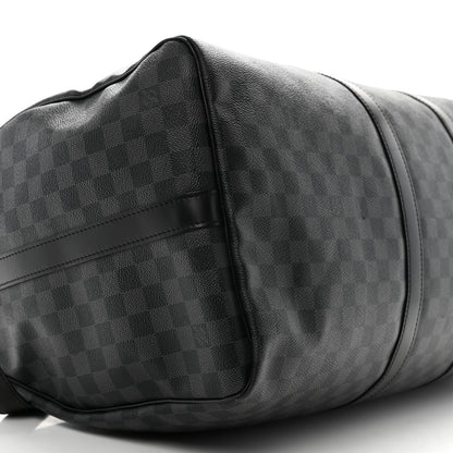 Louis Vuitton Damier Graphite Keepall Bandouliere 55 9 of 15
