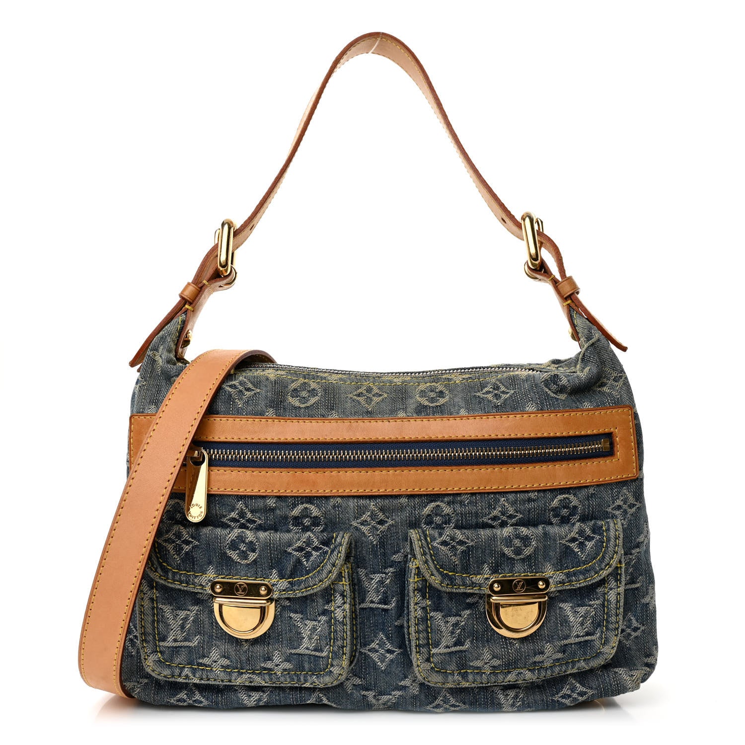 Louis Vuitton Monogram Denim Baggy PM Blue 1 of 10