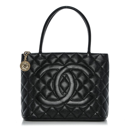 Chanel Caviar Quilted Medallion Tote Black 1 of 7