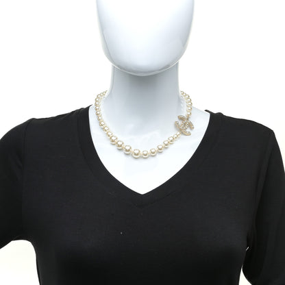 Chanel Pearl CC 100th Anniversary Necklace Light Gold 2 of 7