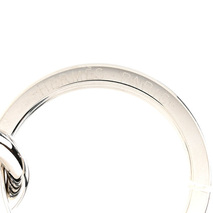 Hermes Palladium Seashell Key Ring 3 of 5