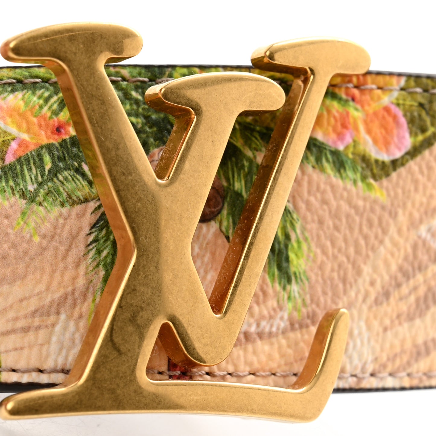 Monogram Sailors 40mm LV Tag Reversible Belt 90 36 Sand