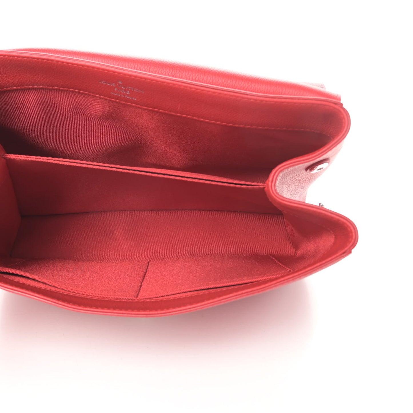 Soft Calfskin Lockme II Top Handle Rubis