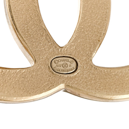 Chanel Crystal CC Single Clip On Earring Gold 4 of 5