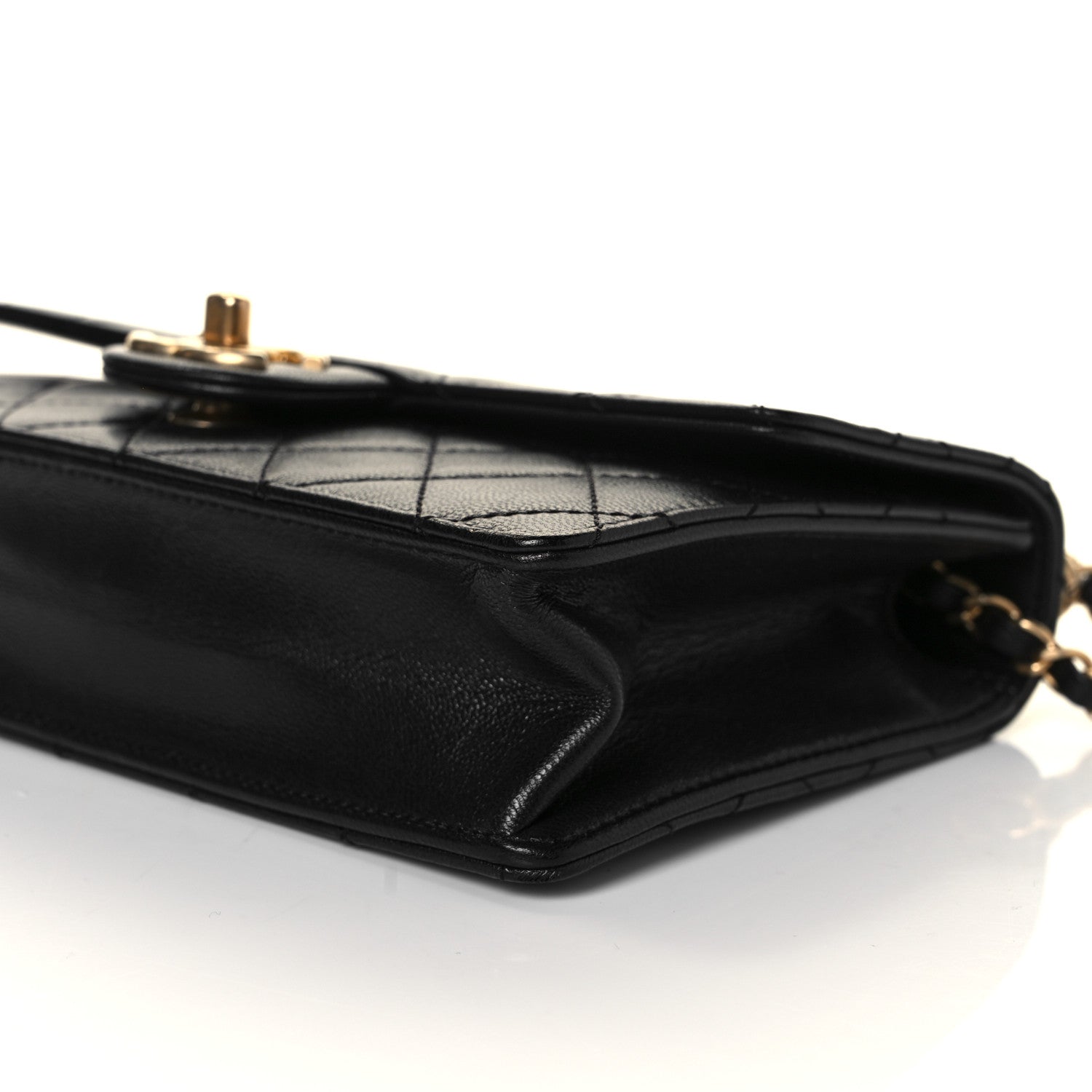 Chanel Lambskin Quilted Small Chic Pearls Flap Black 9 of 9