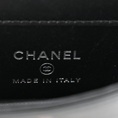 Chanel Lambskin Crystal Quilted Mini Chain Belt Bag Black 6 of 10