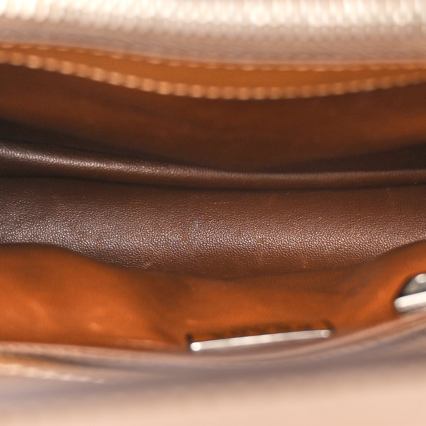 Saffiano Cuir Small Twin Tote Cannella