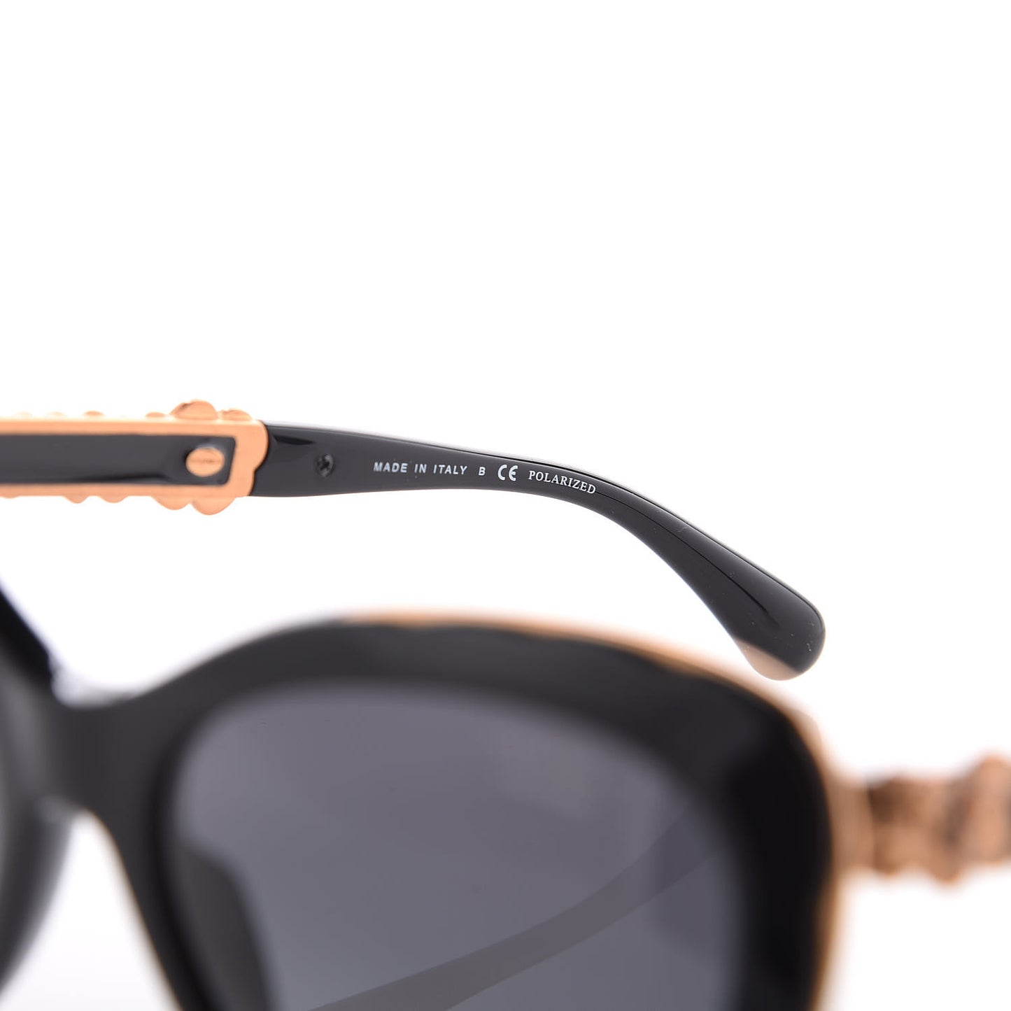 Polarized Bijou Cat Eye Sunglasses 5354 Black