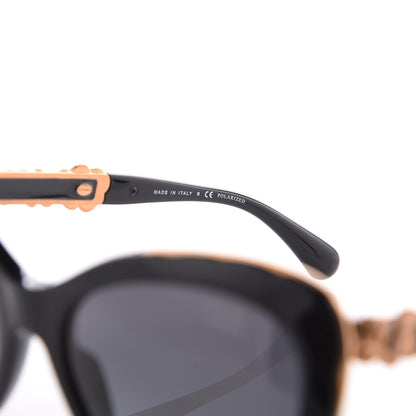 Chanel Polarized Bijou Cat Eye Sunglasses 5354 Black 7 of 9