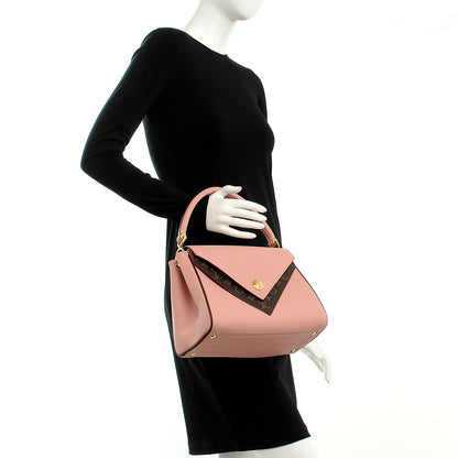 Louis Vuitton Grained Calfskin Monogram Double V Rose Poudre 3 of 9