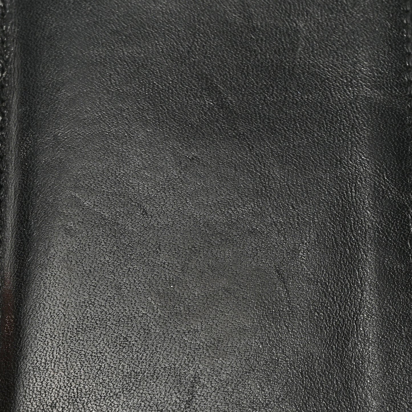 Calfskin 5 Fragments Zip Pouch Card Holder Black