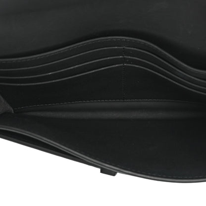 Christian Dior Ultra Matte Calfskin Saddle Chain Wallet Pouch Black 6 of 18