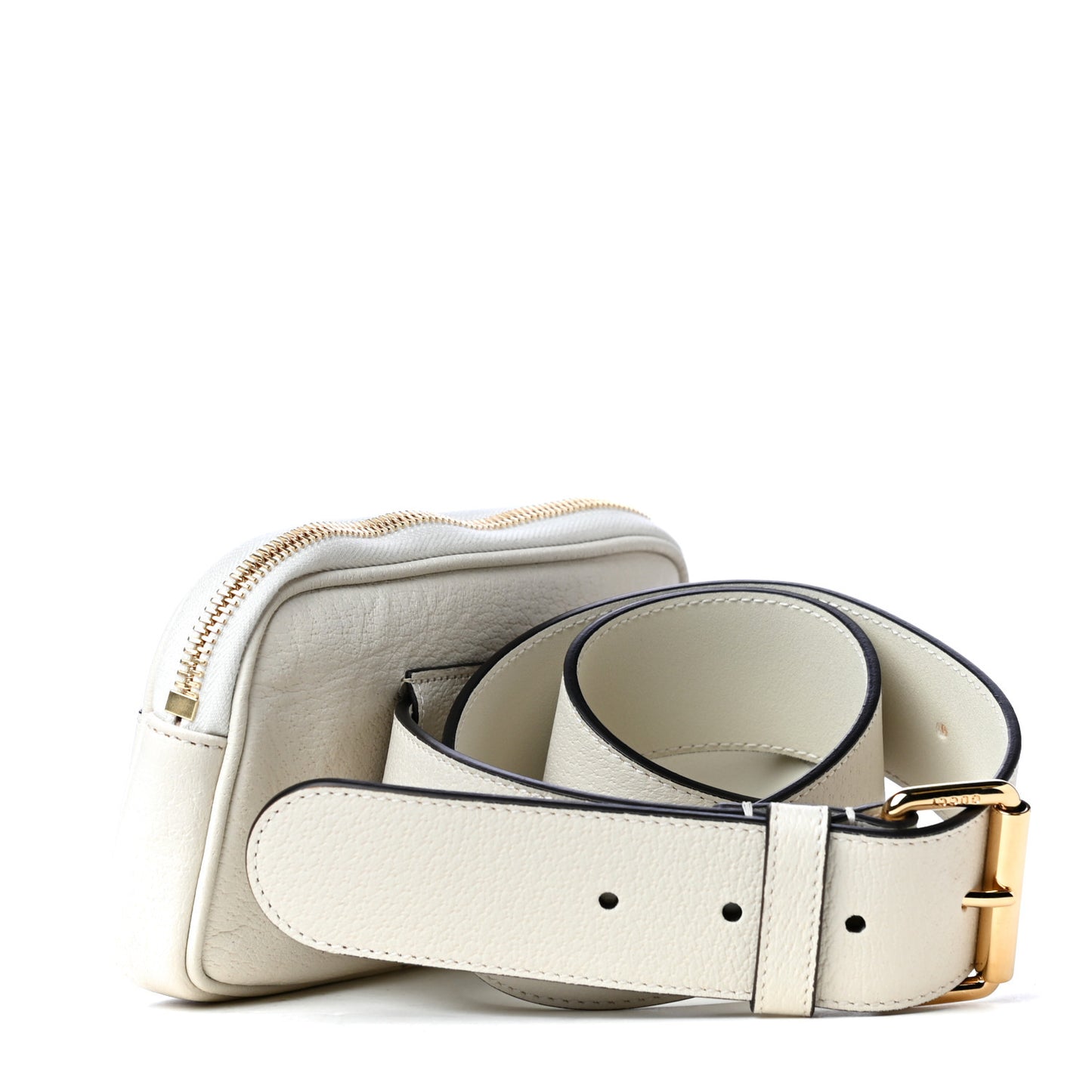 Grained Calfskin Ophidia Belted iPhone Case 95 28 White