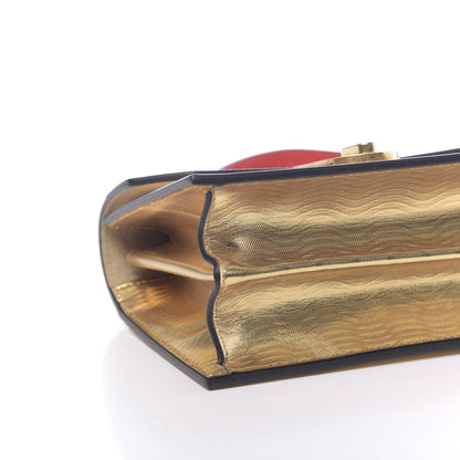 Christian Louboutin Metallic Calfskin Mini Elisa Shoulder Bag Gold 9 of 12