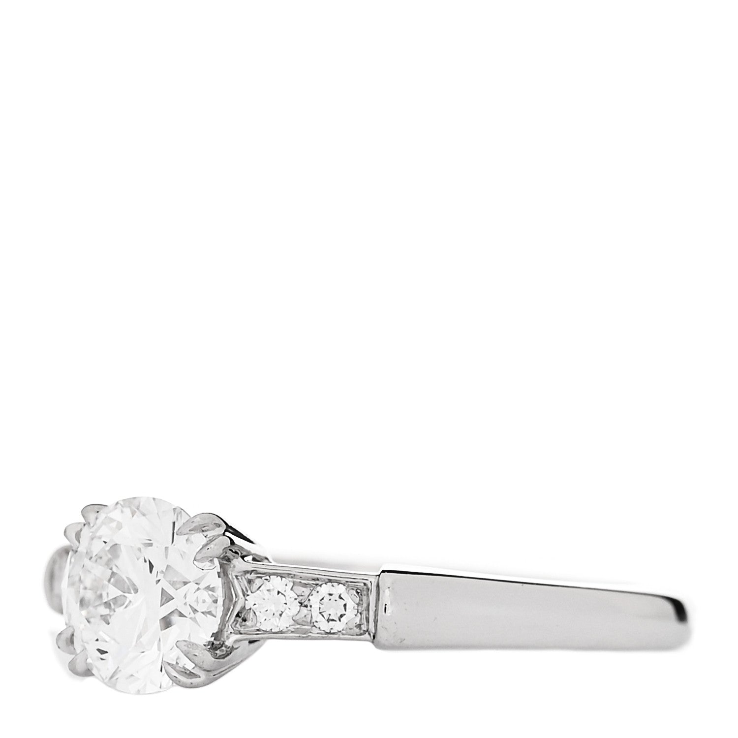 Harry Winston Platinum Diamond .80ct Tryst Engagement Ring 49 5 3 of 6
