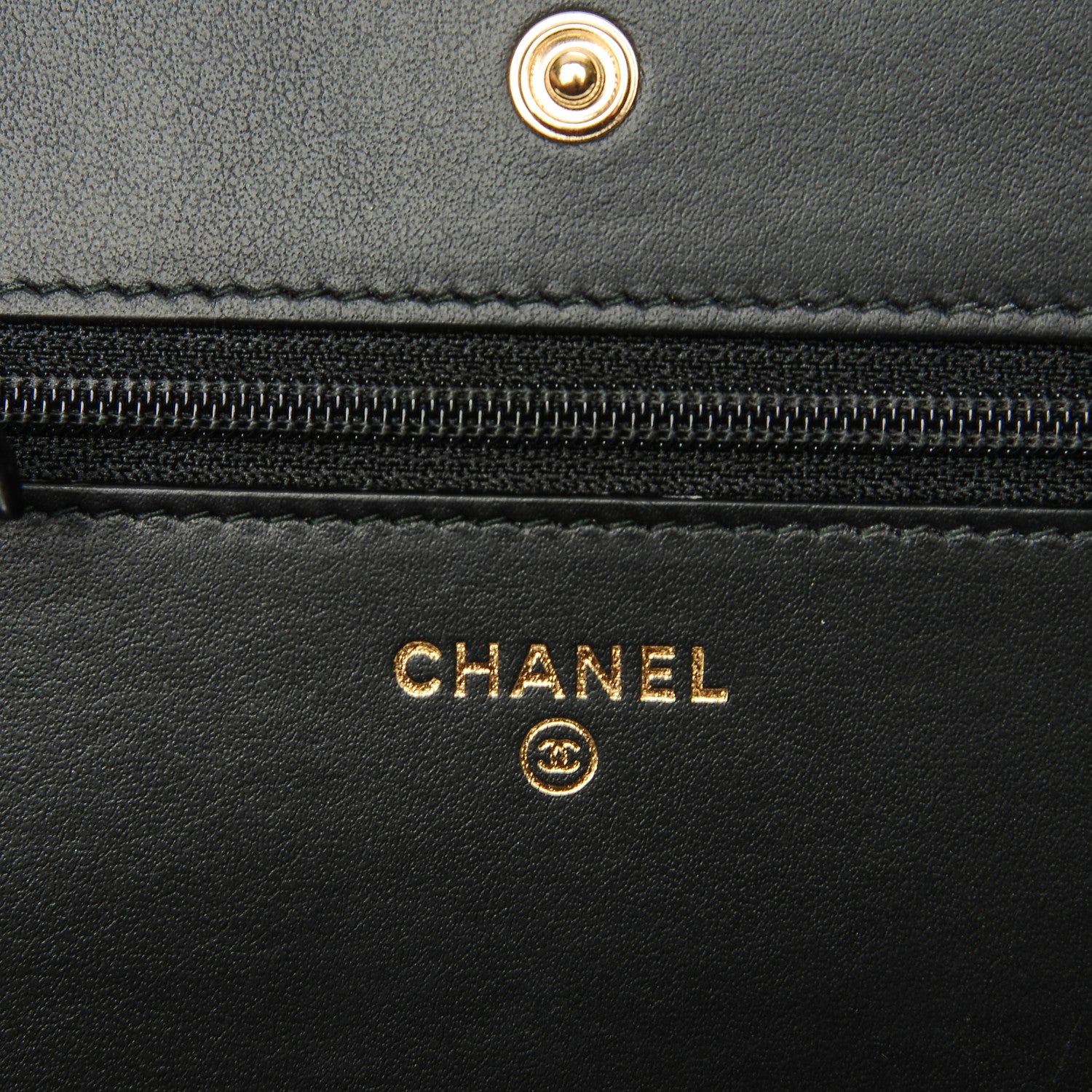 Chanel Aged Calfskin Quilted Lucky Charms 2.55 Reissue Wallet On Chain WOC Black 6 of 9