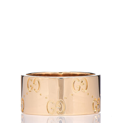 Gucci 18K Yellow Gold Icon Band Ring 5.5 50 3 of 7