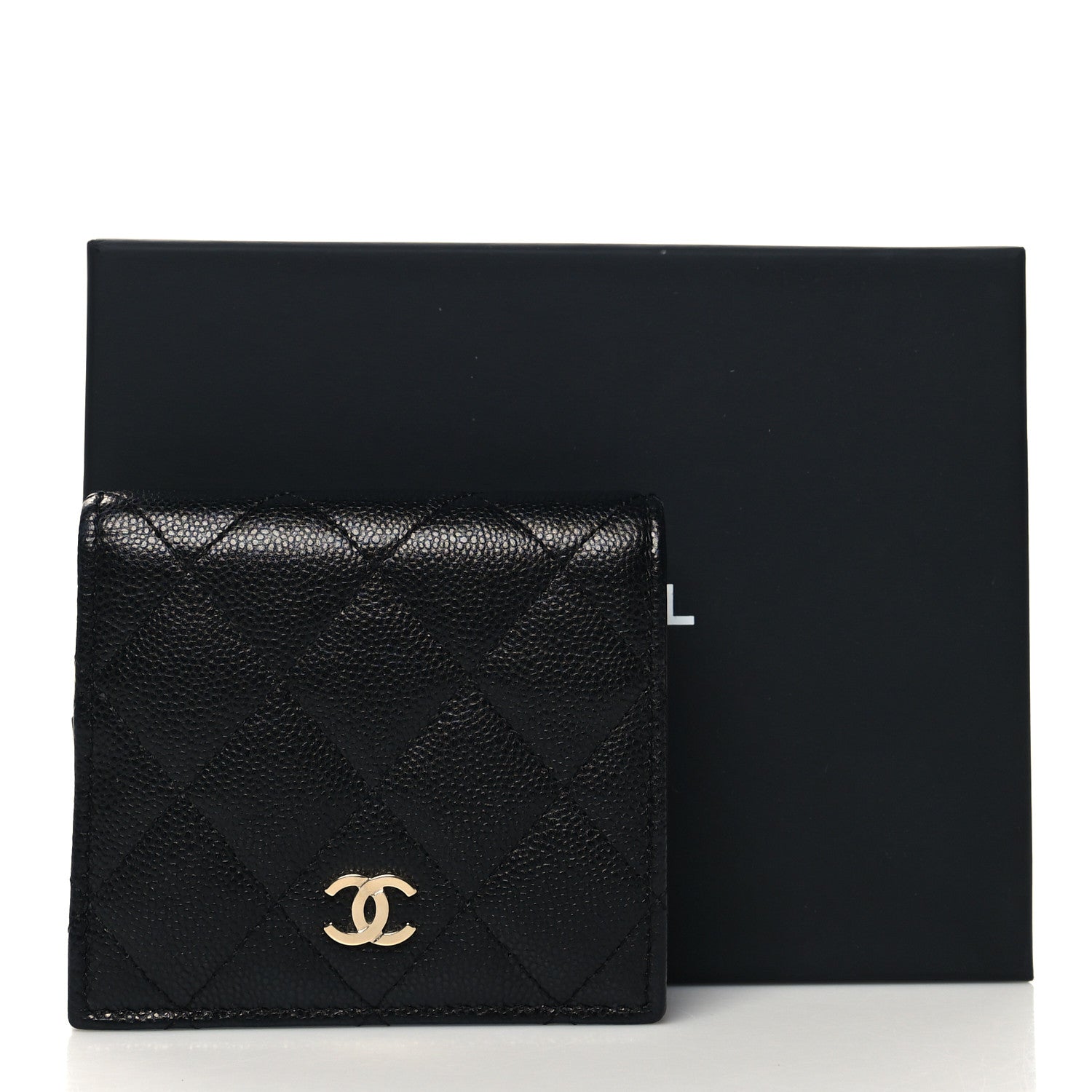 Chanel Caviar Quilted Compact Bifold Wallet Black 12 of 12