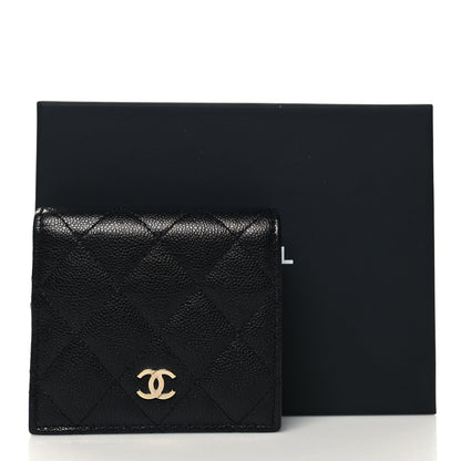 Chanel Caviar Quilted Compact Bifold Wallet Black 12 of 12