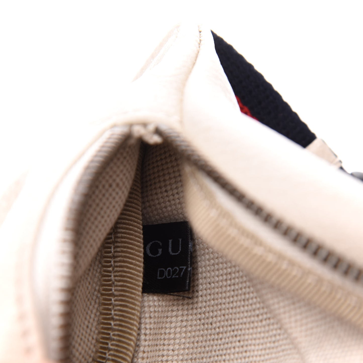 Grained Calfskin Small Logo Belt Bag White