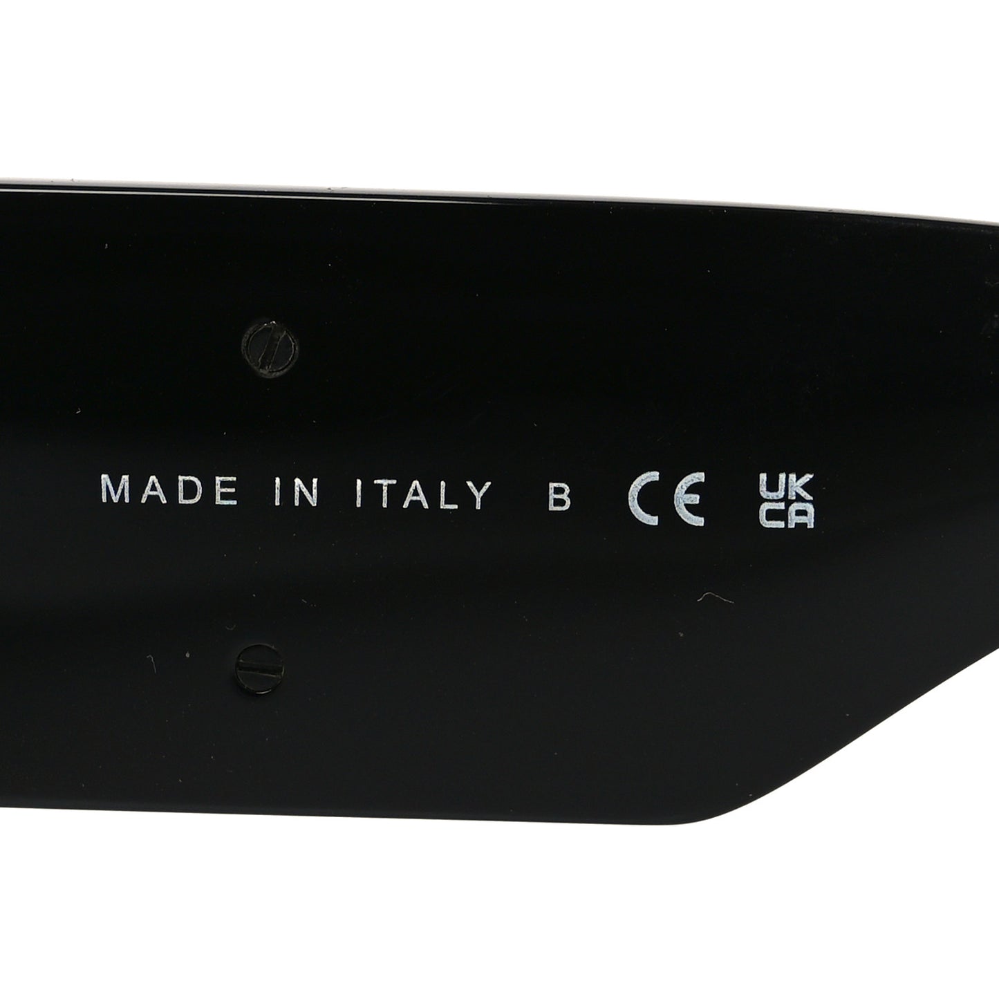 Acetate Crystal CC Shield Sunglasses 5466-B Black
